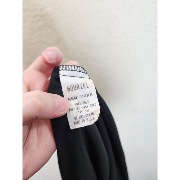 Nouriel New York Vintage Maxi Dress Black Sleeveless Tank Shift Made in USA OSFA - Picture 6 of 6
